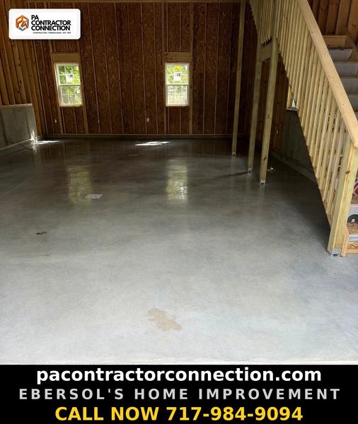 Ebersol's Home Improvement — barn interior staircase after