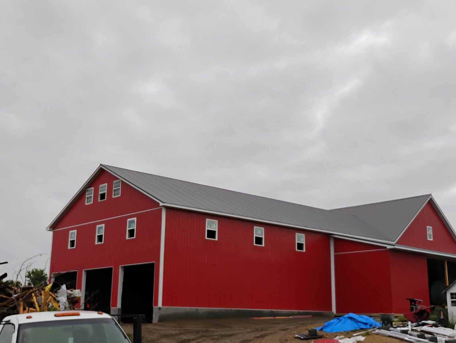 Completed red barn complex