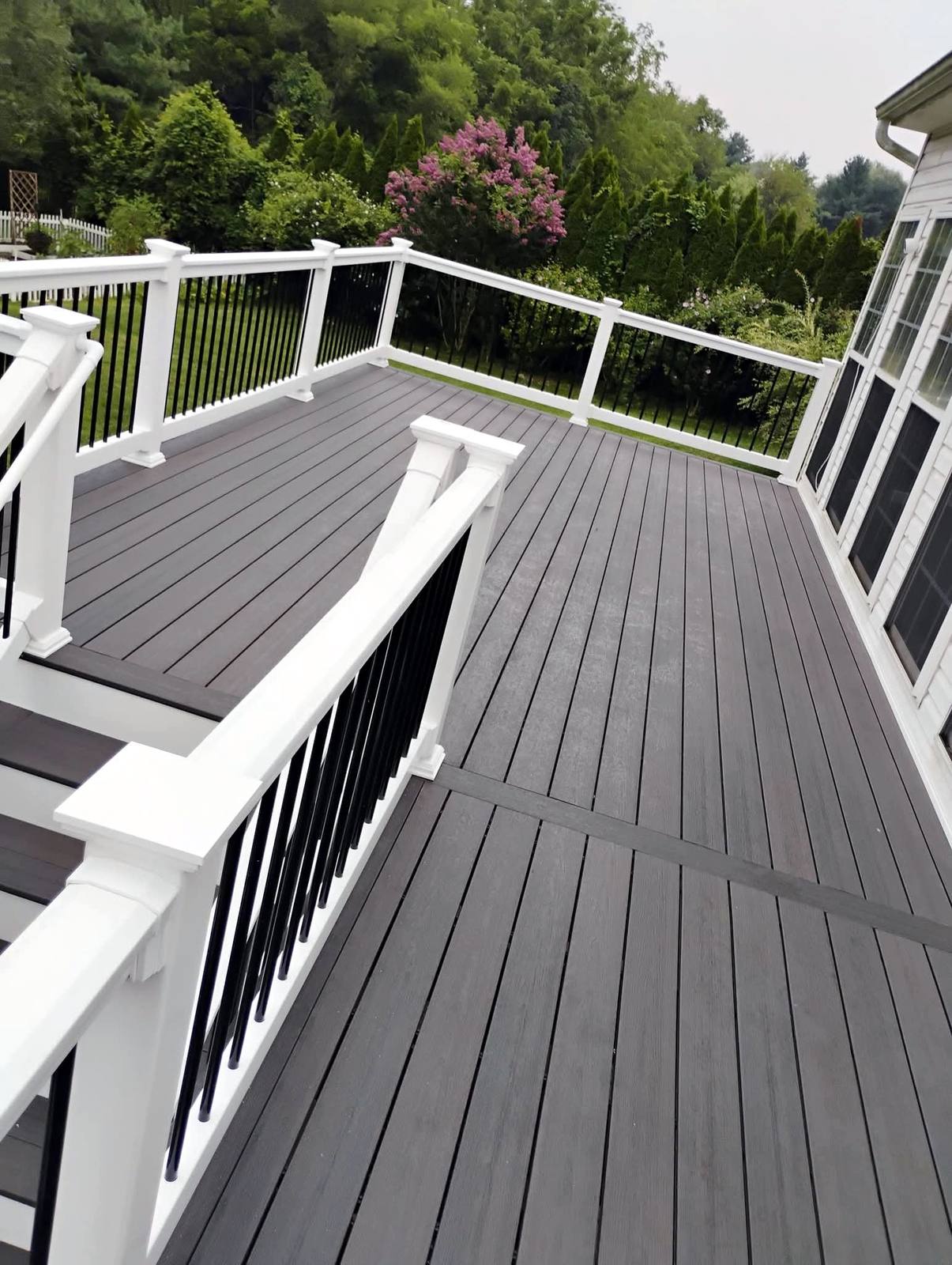 Composite decking and railing detail