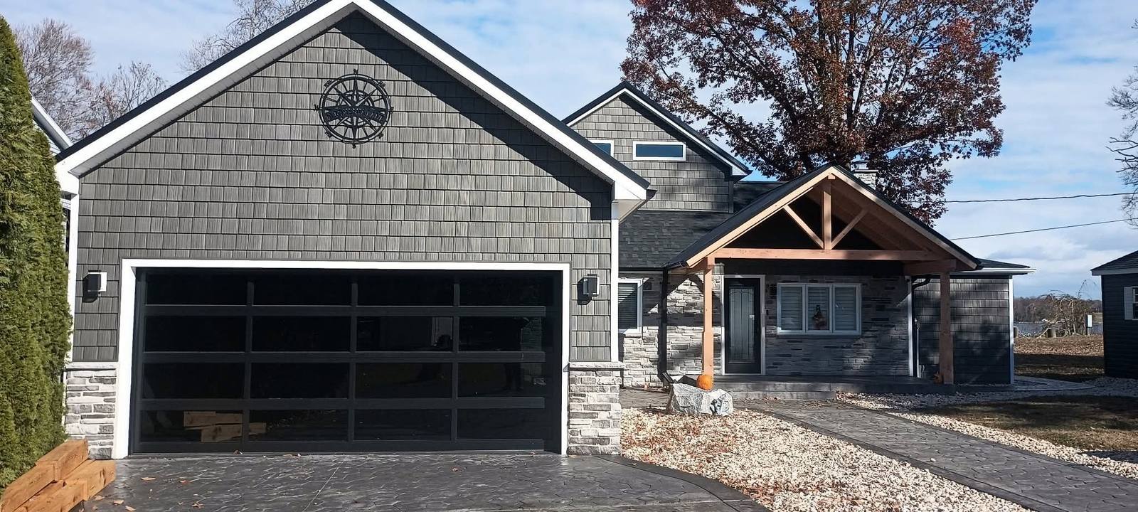 Completed pole building with finished exterior