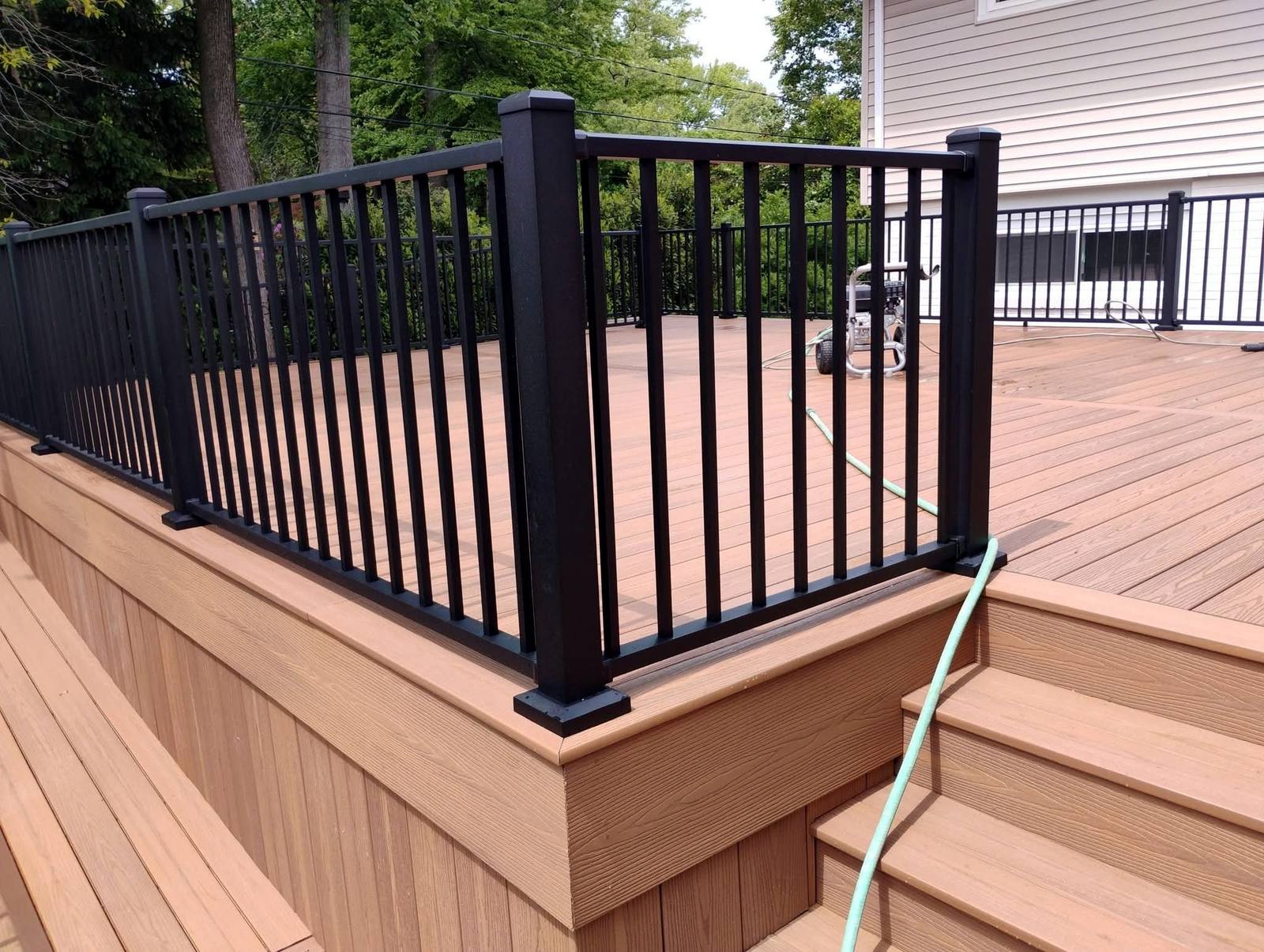 Completed covered deck and exterior work