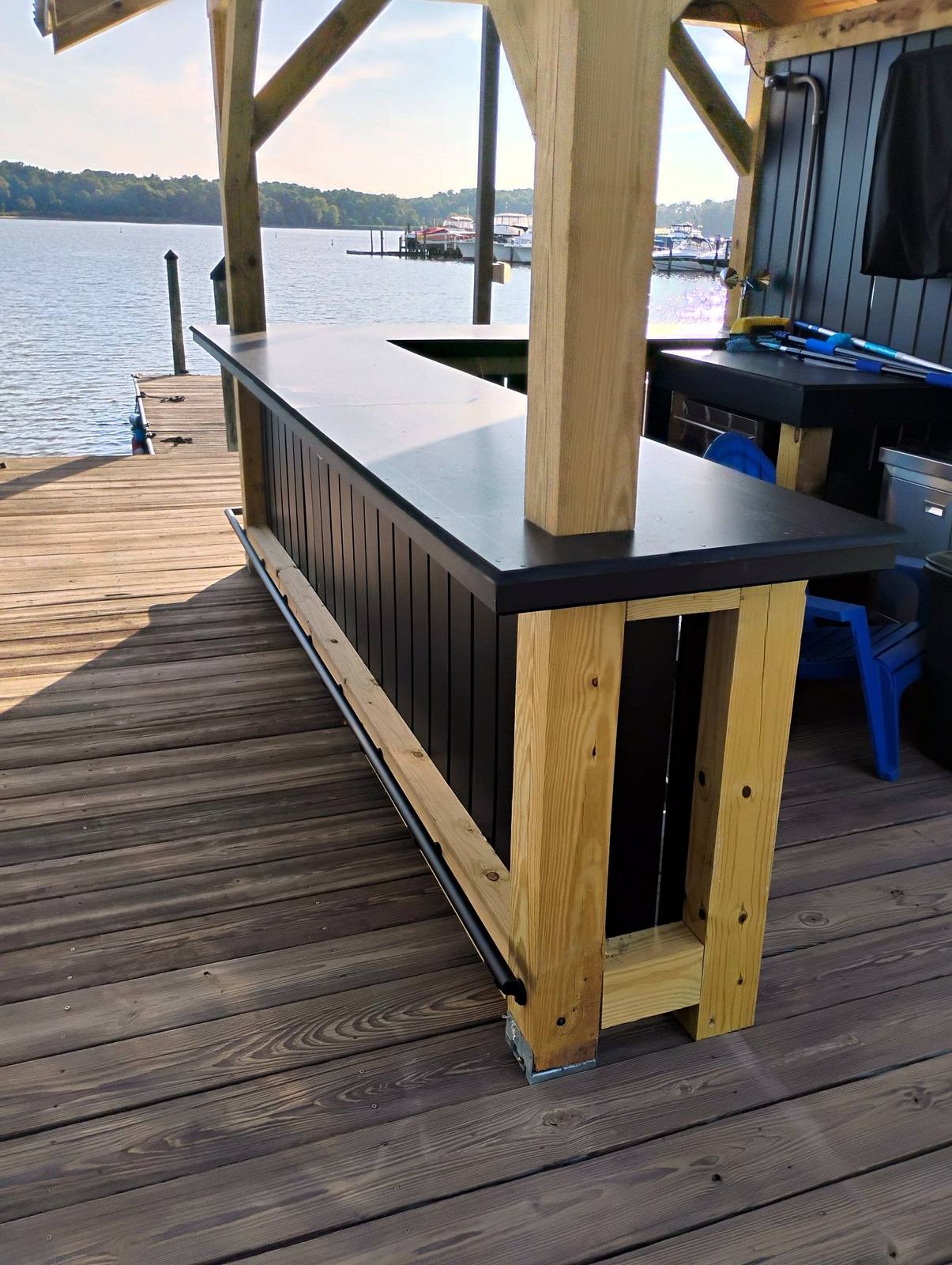 Finished outdoor living structure