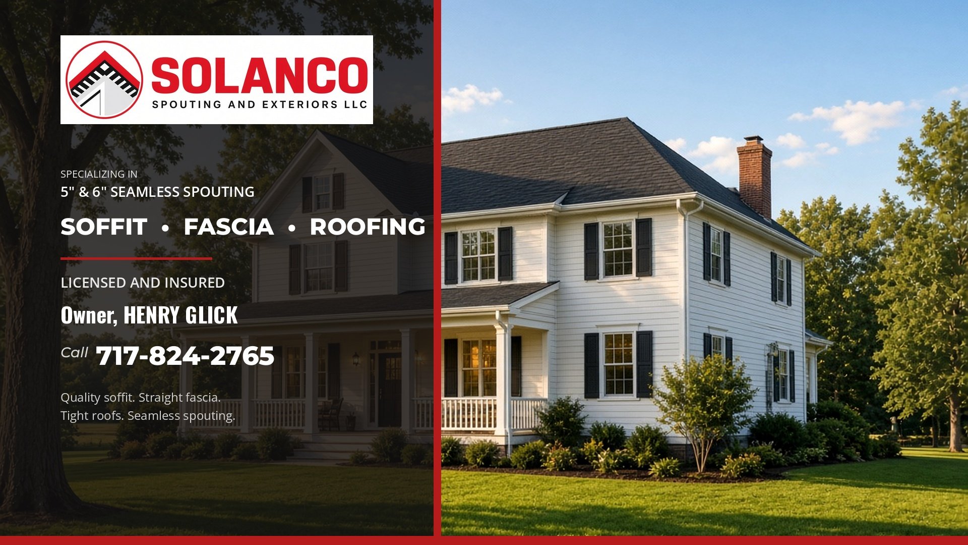 Solanco Spouting and Exteriors flyer